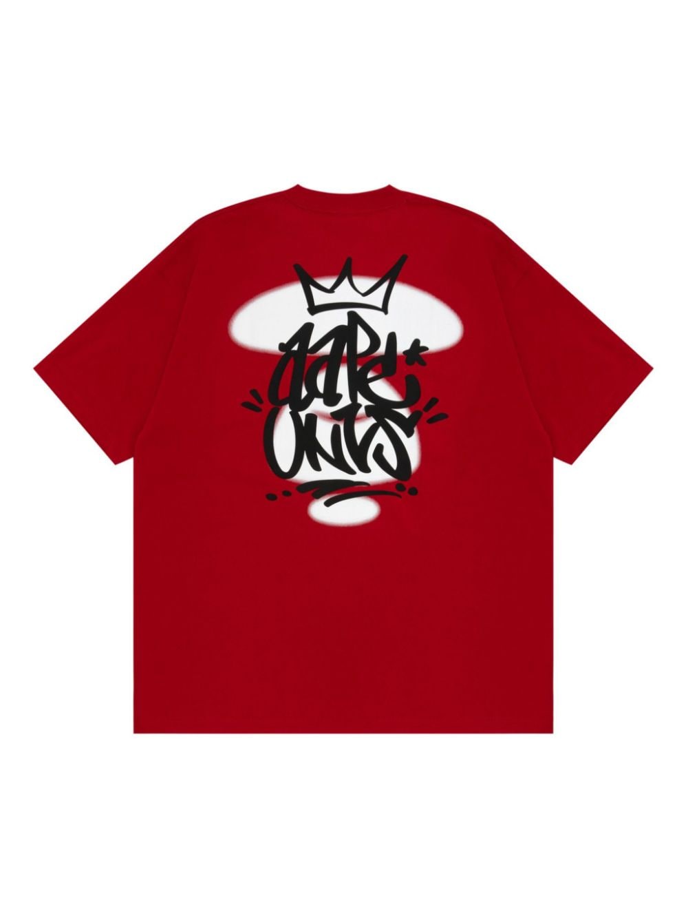 AAPE BY *A BATHING APE® graffiti-print cotton T-shirt - Rood