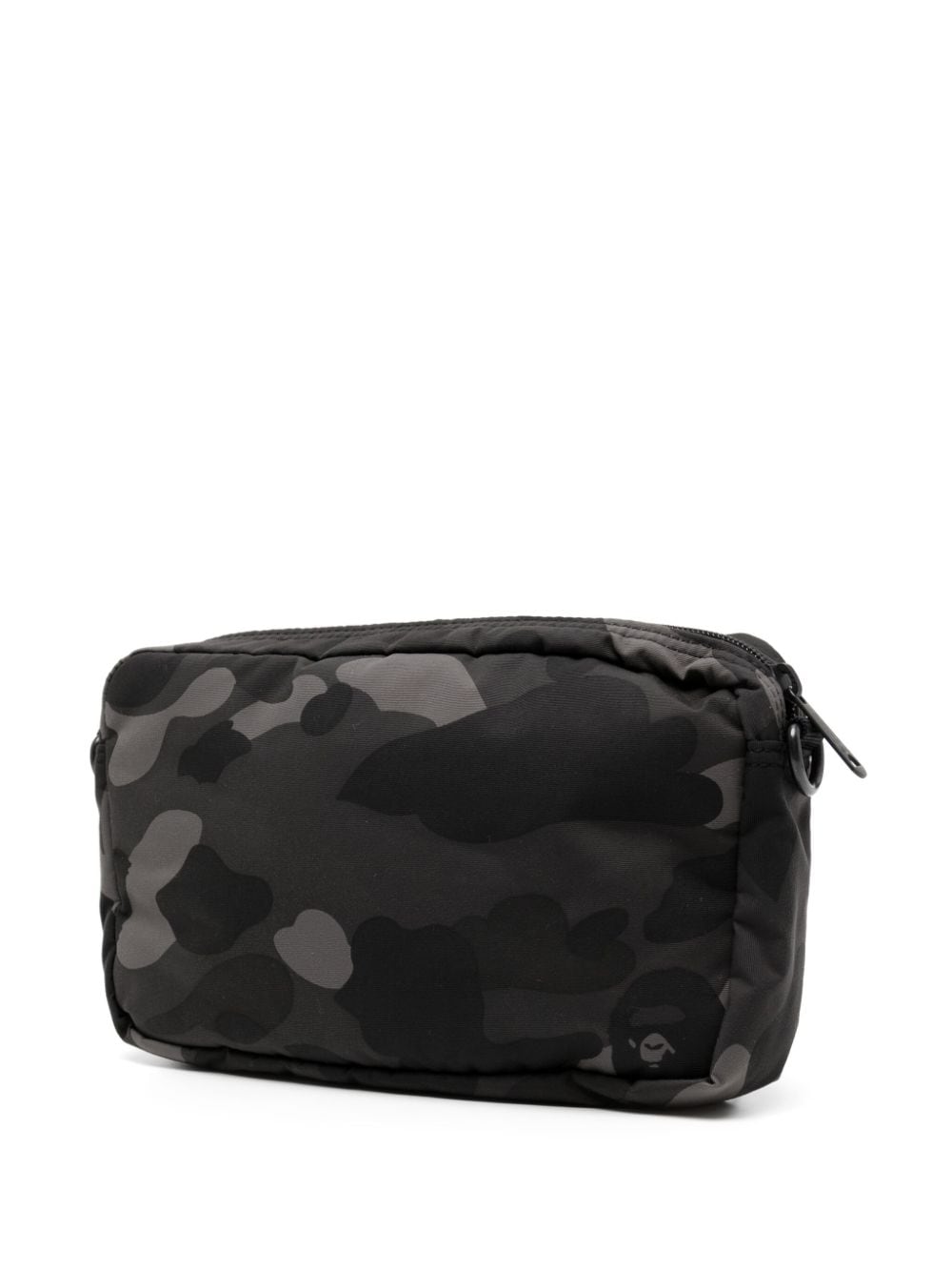 Shop A Bathing Ape X Porter Camouflage-print Shoulder Bag In Grey