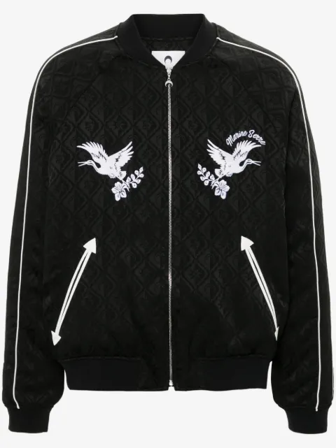 Marine Serre Bomberjacke aus Moon Diamant-Jacquard