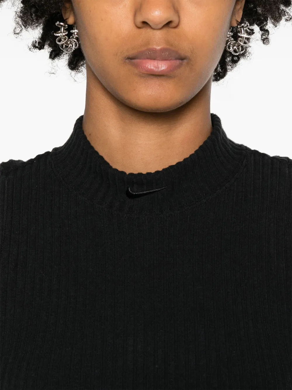 Nike cropped mock neck best sale