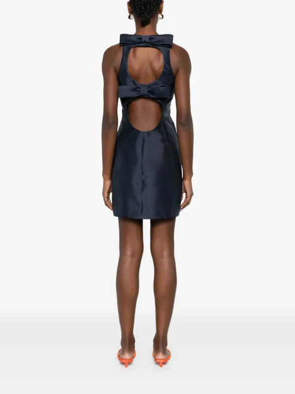 Vivetta Abito Corto Mikado Blu FARFETCH IT