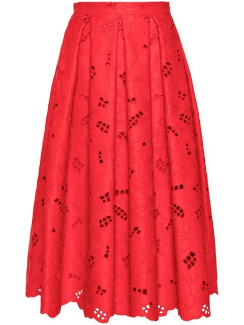 Vivetta broderie-anglaise full skirt