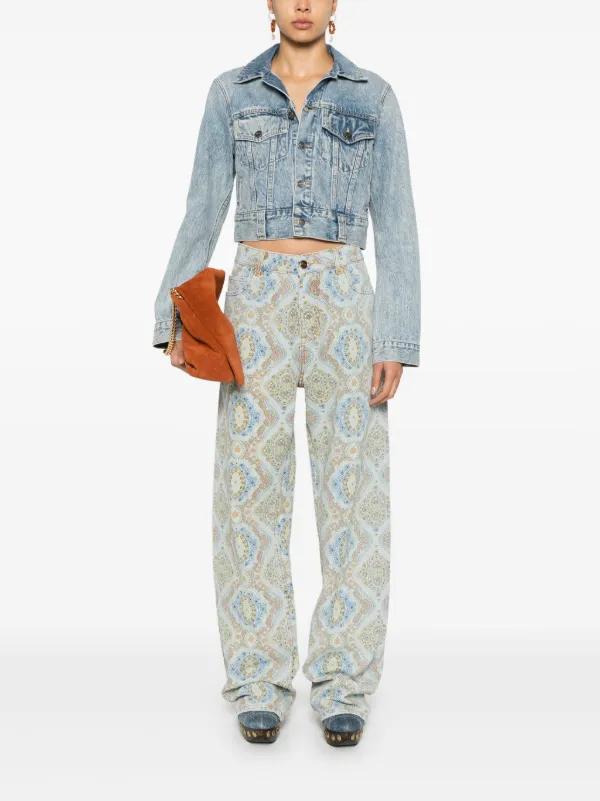 デニム・ジーパン Etro Jeans Con Stampa Paisley Paisley jeans in studs and rhinestones ETRO | Blondie Shop