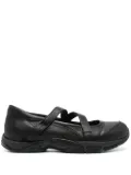 OUR LEGACY logo-debossed leather sneakers - Black