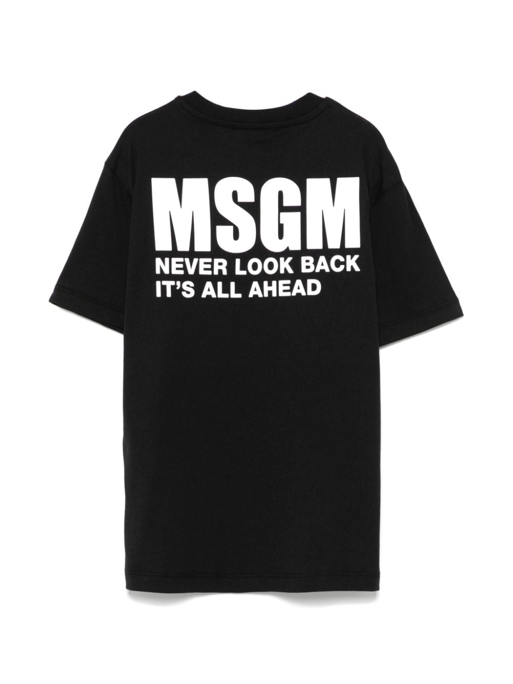 MSGM Kids logo-print T-shirt - Zwart