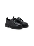 Versace Kids Medusa leather shoes - Black