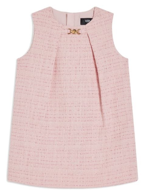 Versace Kids tweed sleeveless dress 