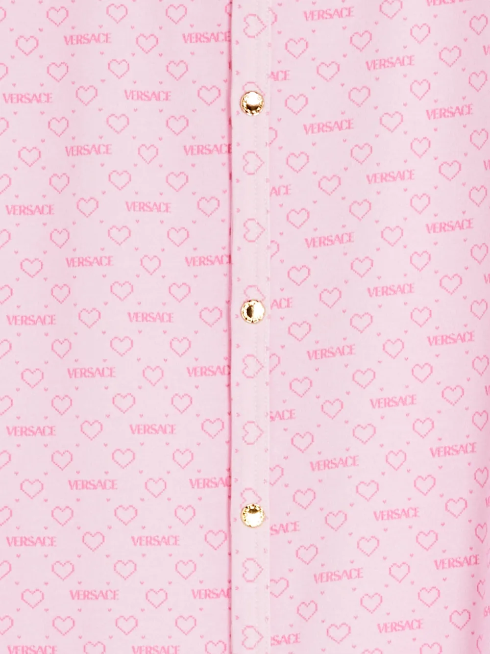Versace Kids Romper en slabbetje met logoprint Roze