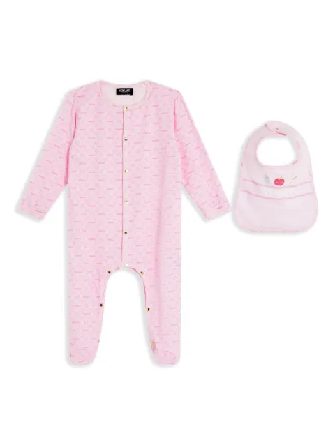 Versace Kids logo print babywear set 