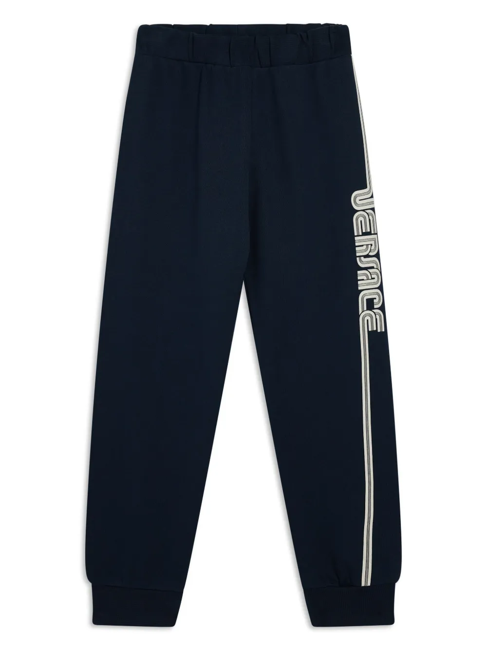 Versace Kids Broek met logoprint Zwart