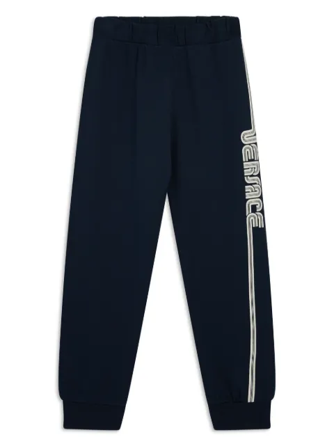 Versace Kids logo-print trousers 