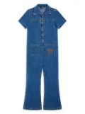 Versace Kids denim jumpsuit - Blue