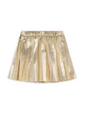 Versace Kids elasticated pleated skirt - Gold