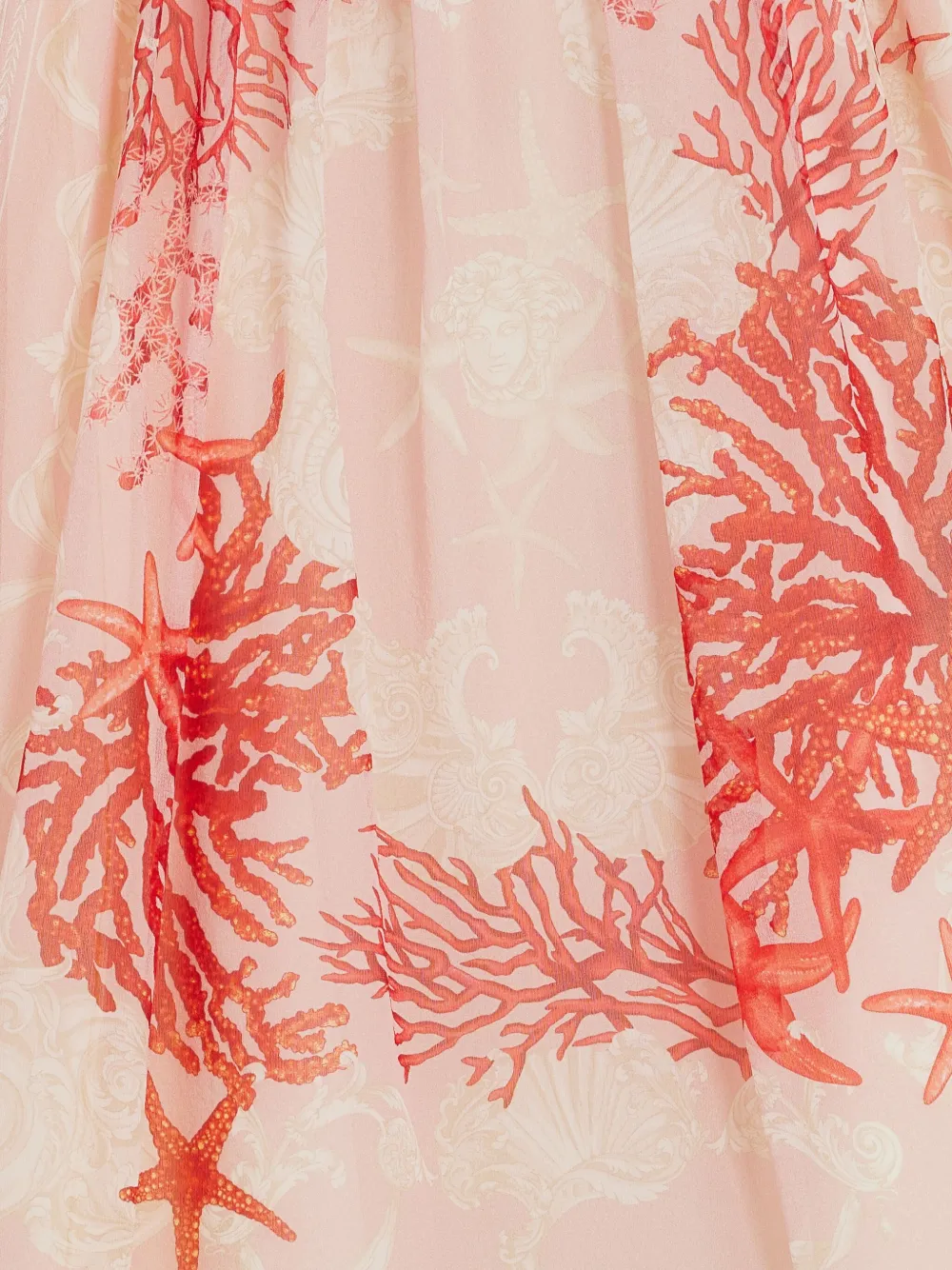 Versace Kids Jurk met zeesterprint Roze