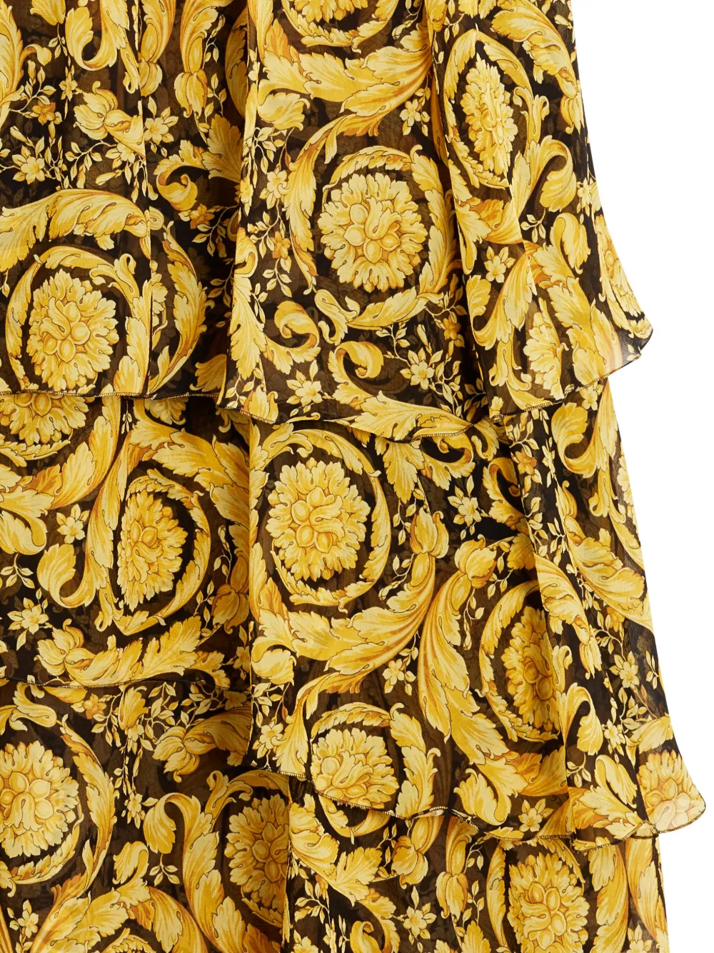 Versace Kids Barocco jurk Geel