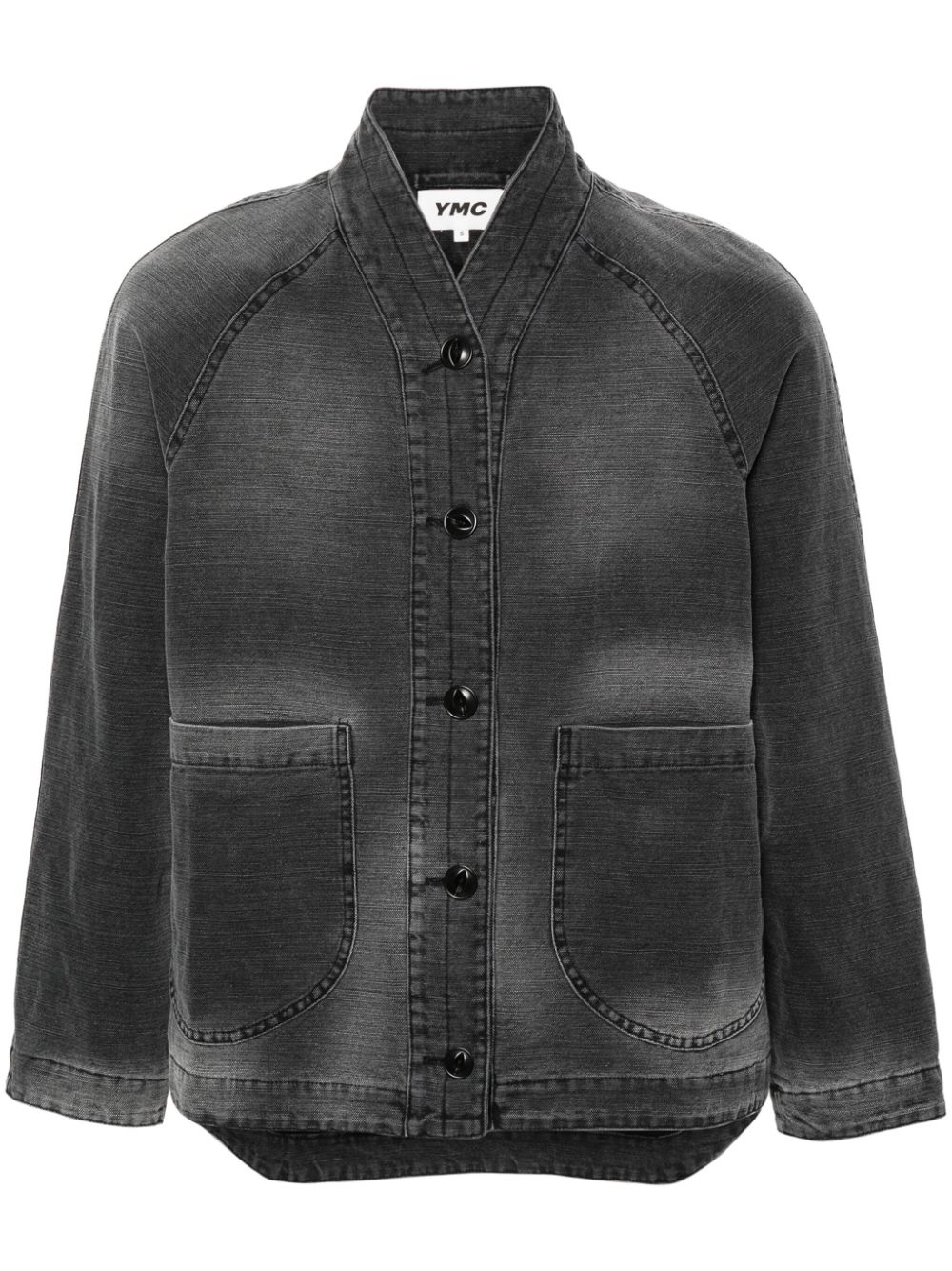 Shop Ymc You Must Create Erkin V-neck Jacket In Black