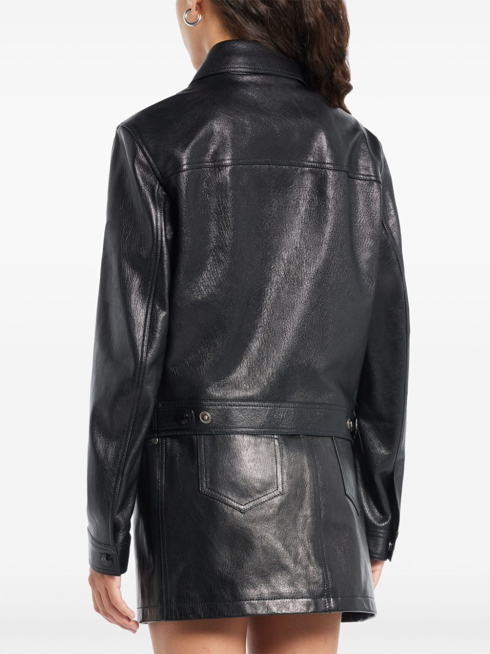 Shop Tom Ford Leather Jacket In Schwarz