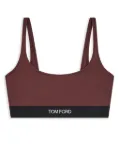 TOM FORD fine-knit bra - Brown