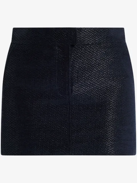 TOM FORD woven-design mini skirt