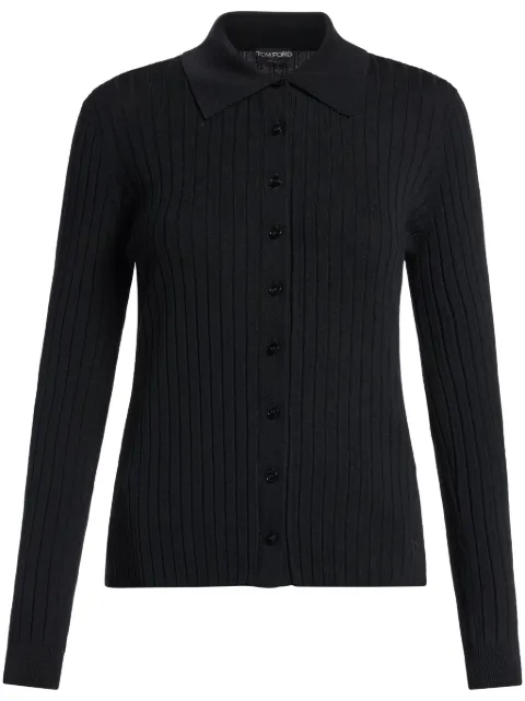 TOM FORD top tejido con cuello tipo polo