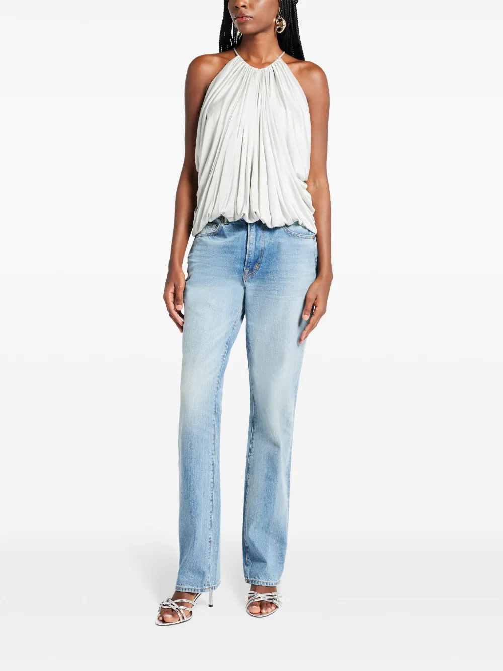 TOM FORD logo-patch jeans - Blauw