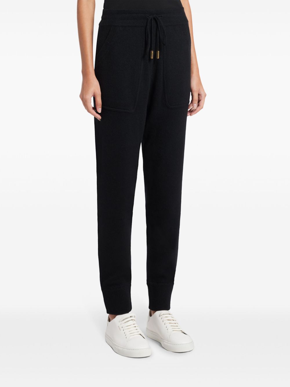 Shop Tom Ford Cashmere Track Pants In Black