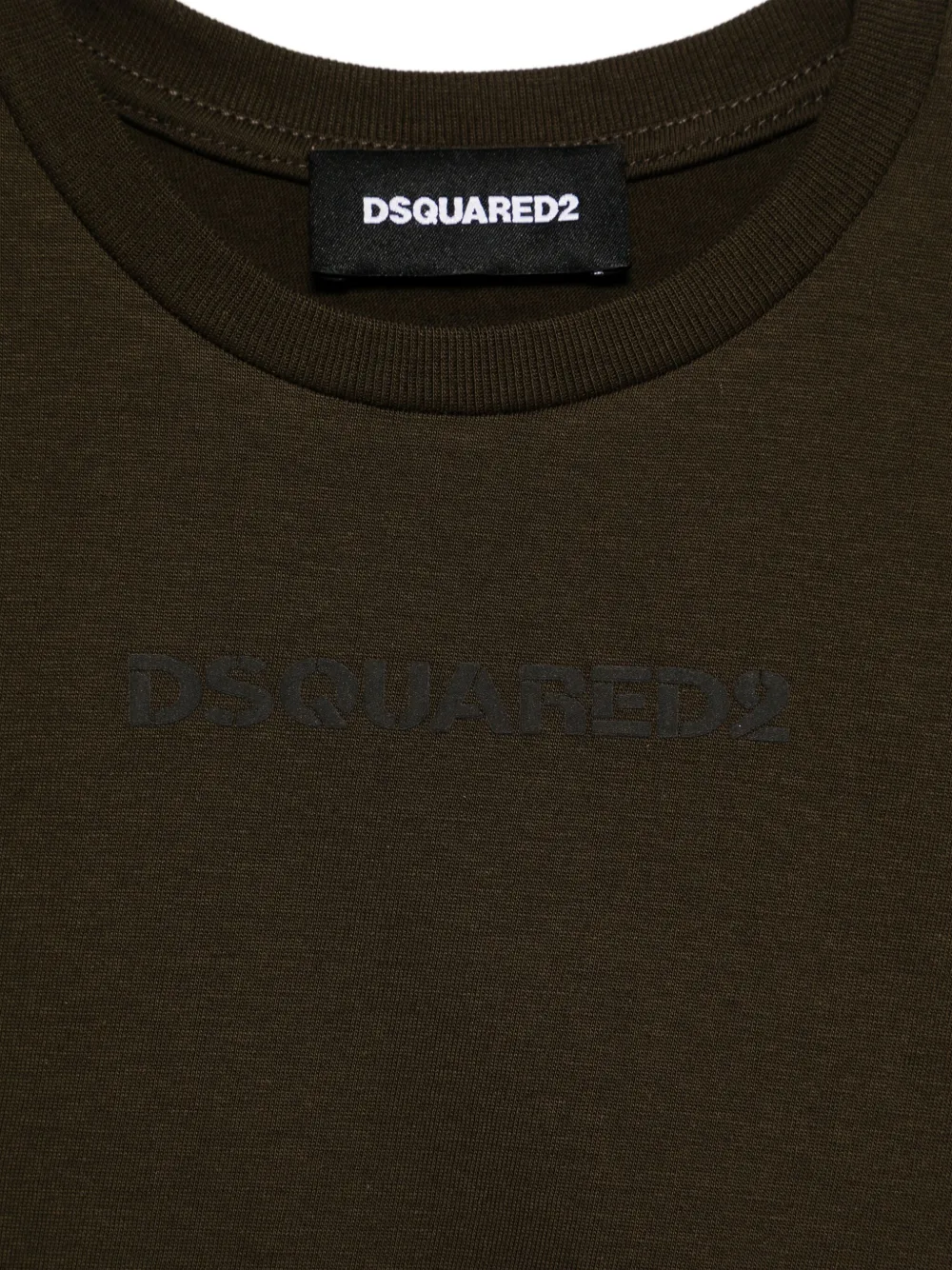 DSQUARED2 KIDS T-shirt met logo-applicatie Groen