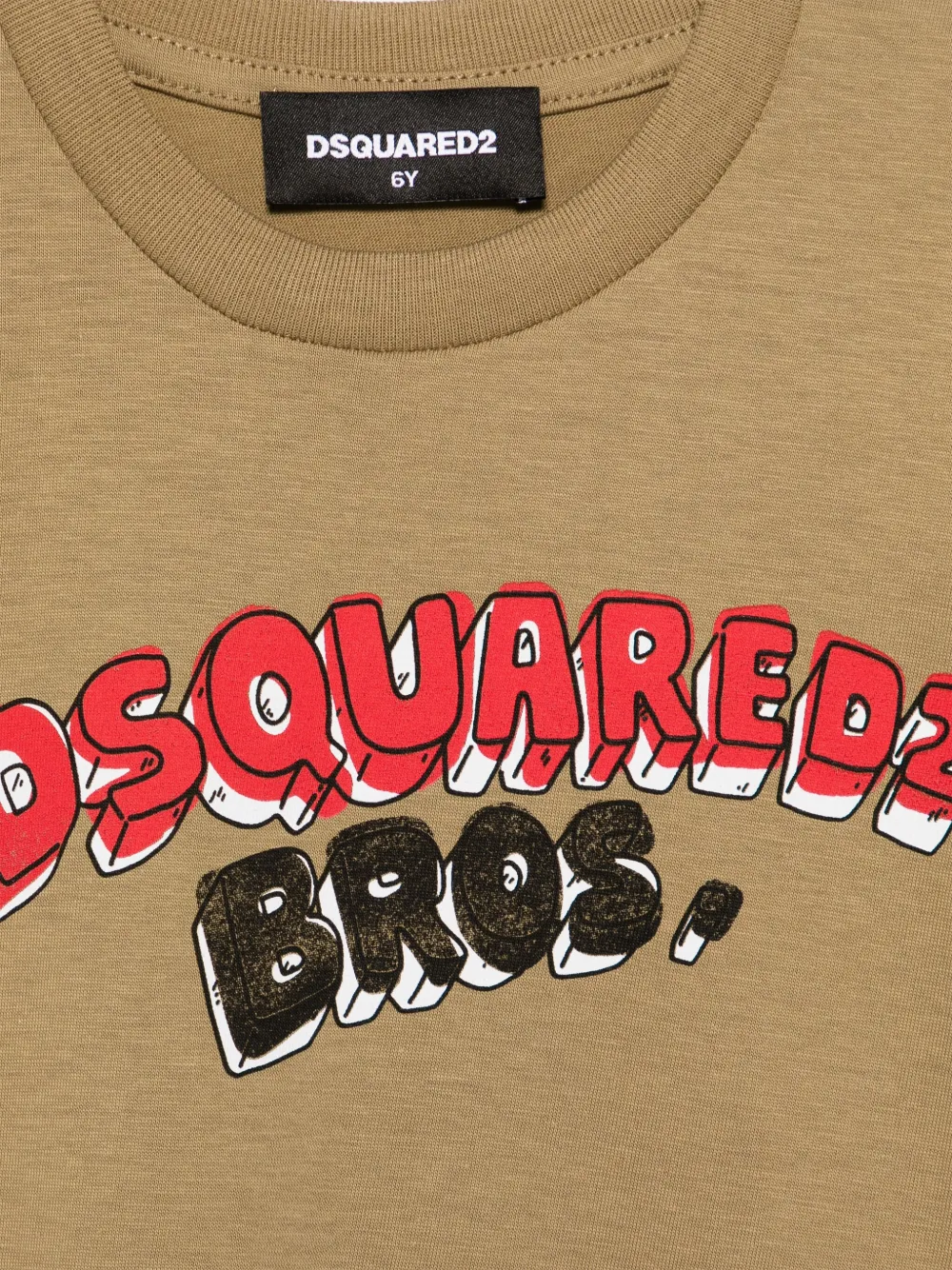 Dsquared2 Logo-print T-shirt In Brown