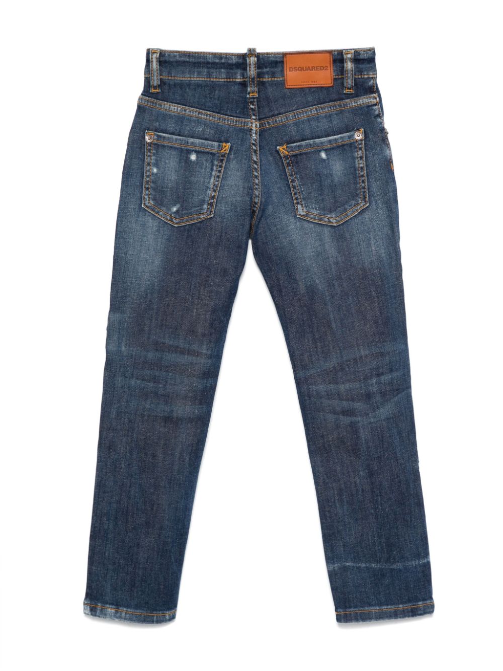 DSQUARED2 KIDS Gerafelde jeans - Blauw