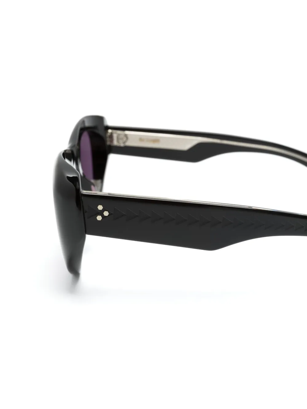 MR. LEIGHT Reveler zonnebril met cat-eye montuur Zwart