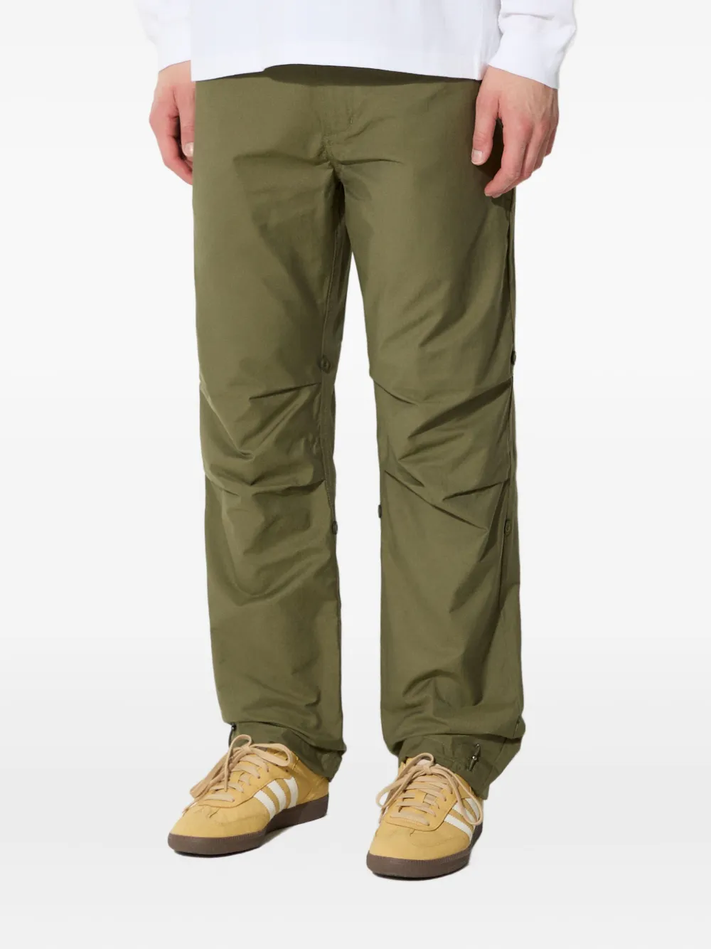 Maharishi Original Dragon embroidered trousers Groen