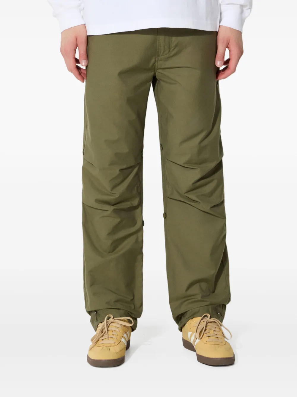 Maharishi Original Dragon embroidered trousers Groen