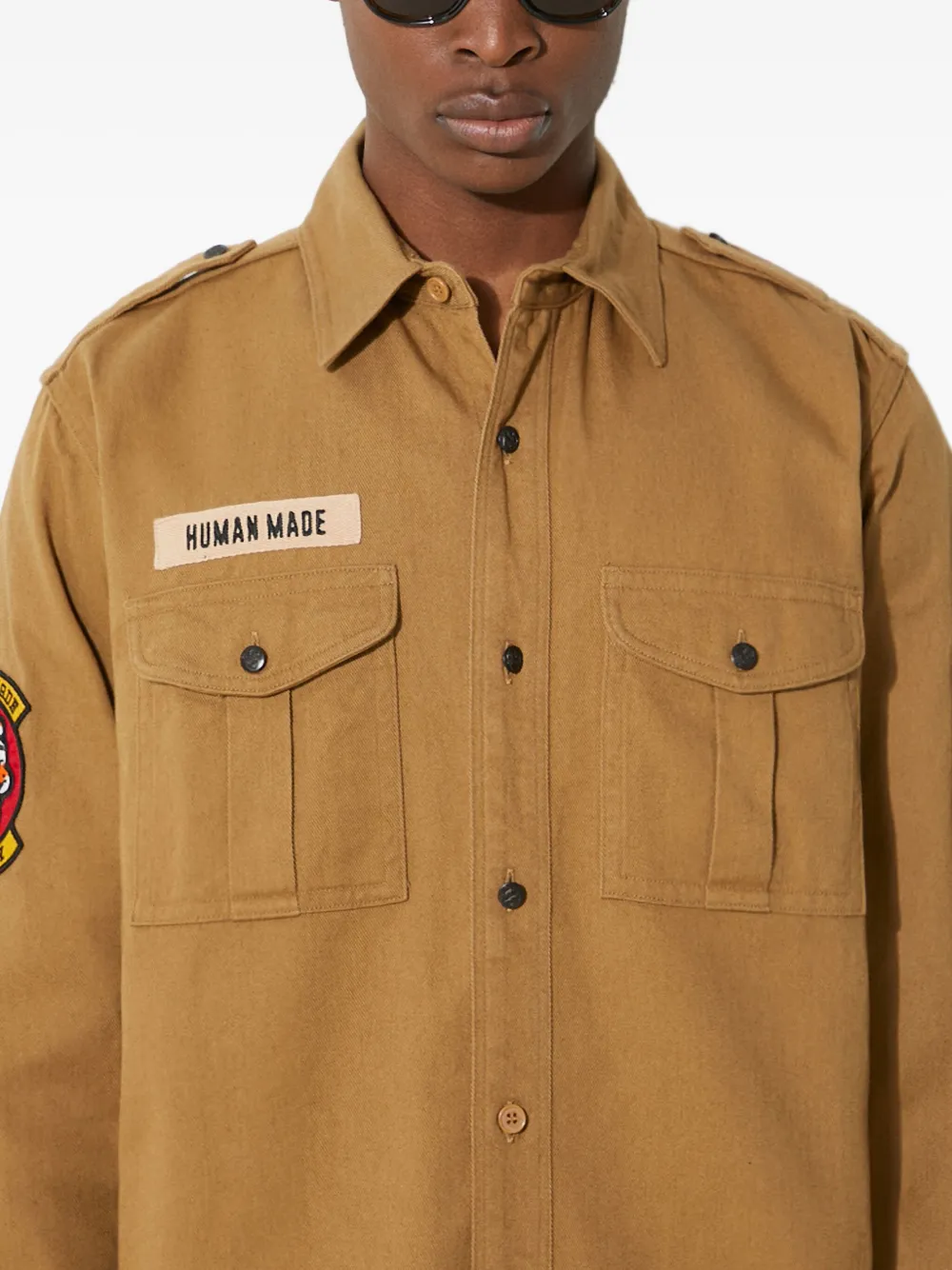 Human Made Katoenen overhemd Beige
