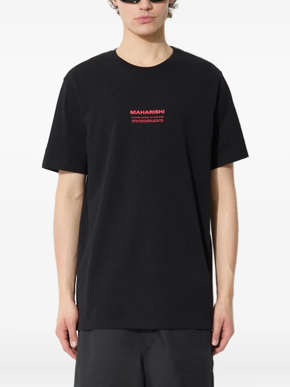 Maharishi Aum logo-print T-shirt | Black | Image 1