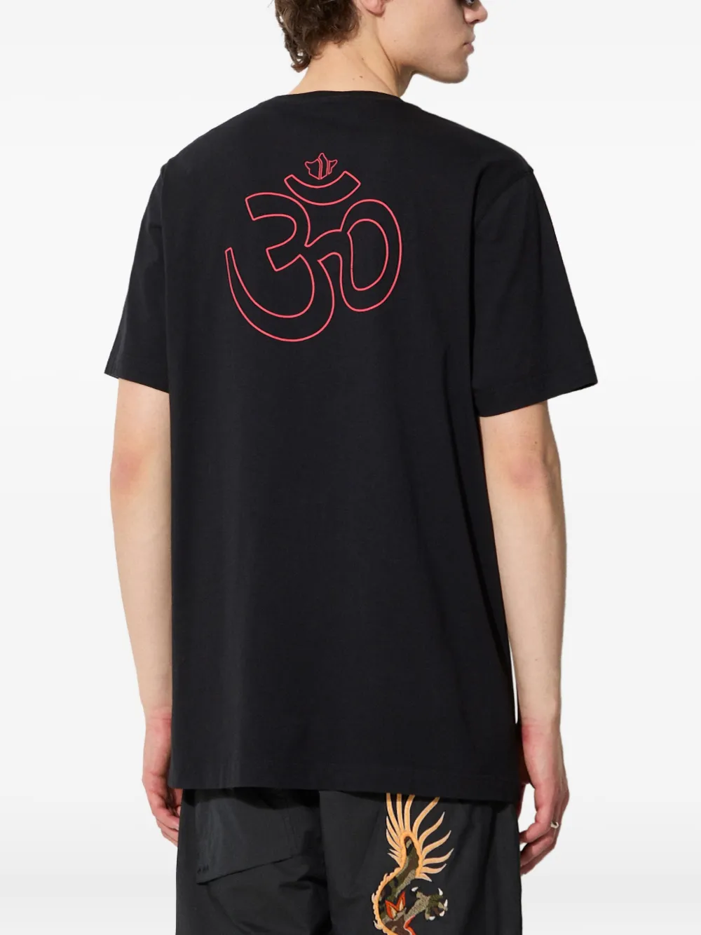 Maharishi Aum T-shirt met logoprint Zwart