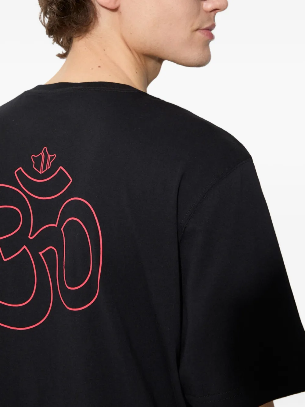 Maharishi Aum T-shirt met logoprint Zwart