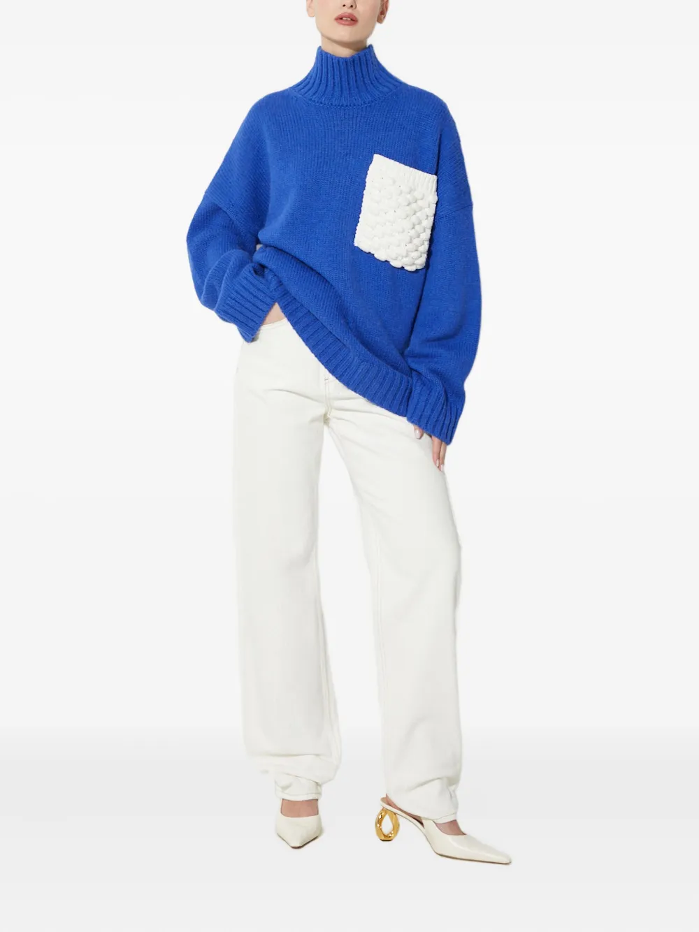 JW Anderson pocket turtleneck sweater | Knitted Sweaters | Image 2