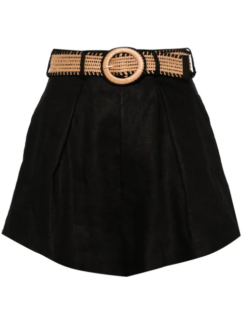 ZIMMERMANN Shorts Halliday Tuck con cintura