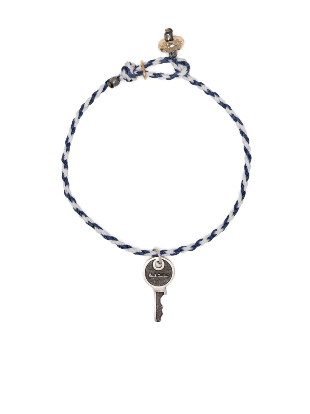 Paul Smith Key Pendant Bracelet In Blue