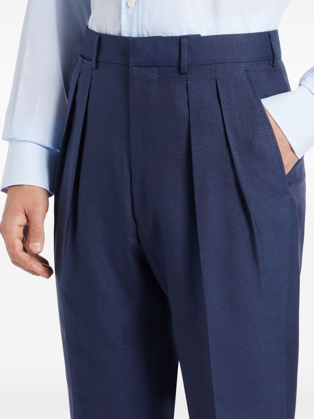 Shop Tom Ford Classic Trousers In Blue