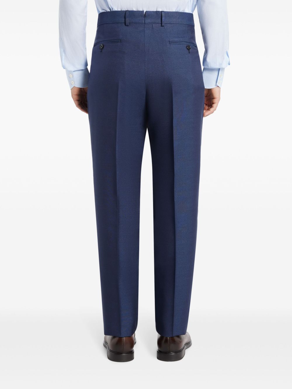 Shop Tom Ford Classic Trousers In Blue