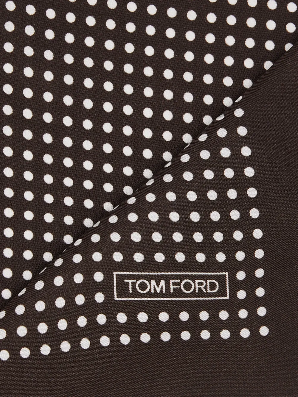 TOM FORD Pochet met stippen - Bruin