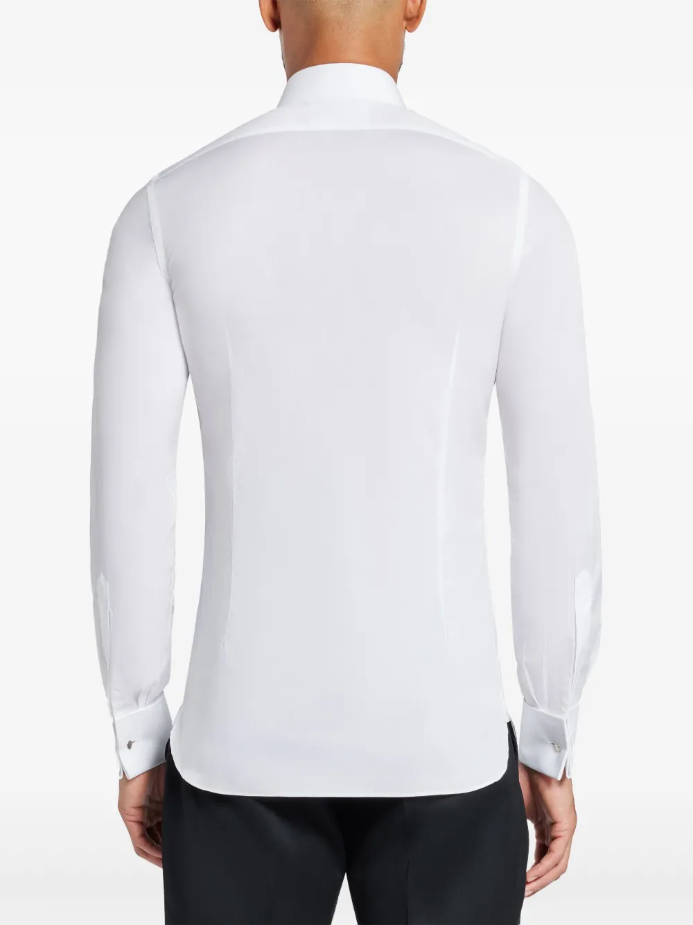 Shop Tom Ford Spread-collar Cotton Shirt In White