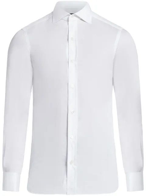 TOM FORD spread-collar cotton shirt 