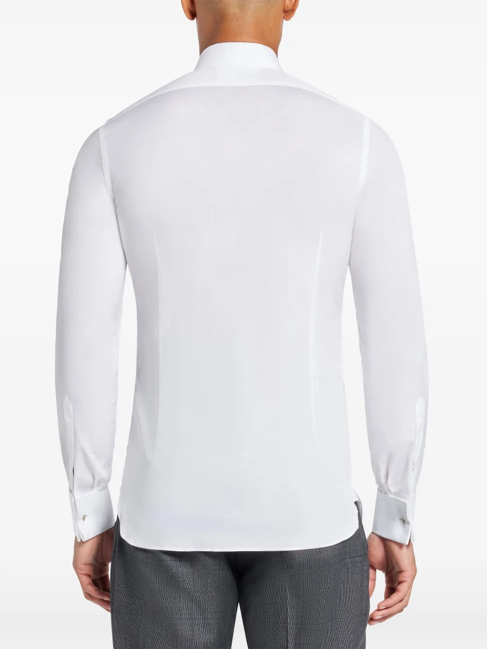 Shop Tom Ford Spread-collar Cotton Shirt In White