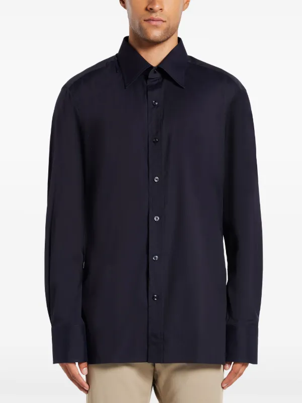 TOM FORD スリムフィット シャツ | ブルー | FARFETCH JP