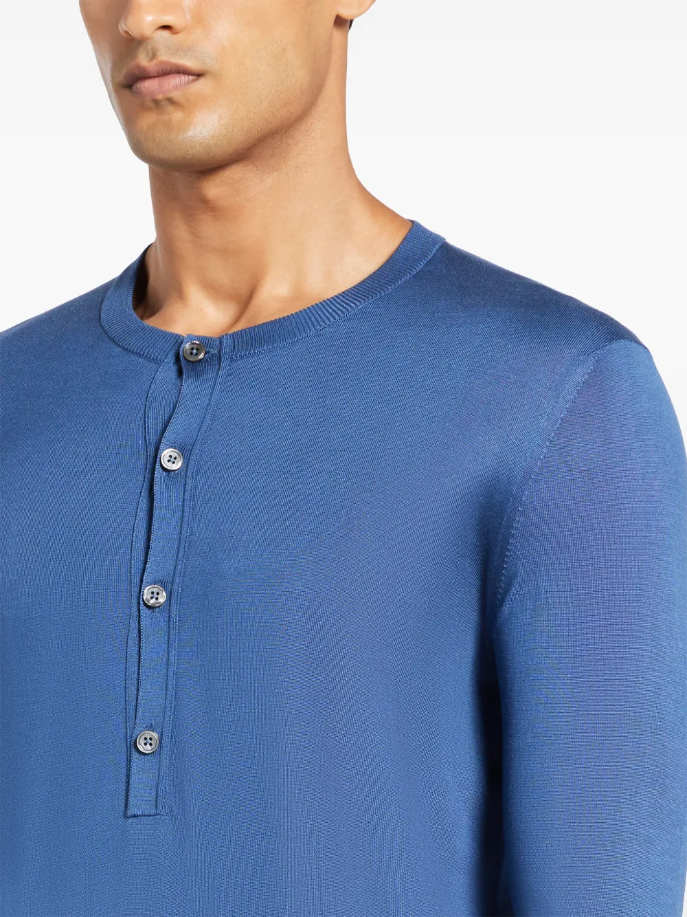 Affordable TOM FORD Henley knitted silk top Men