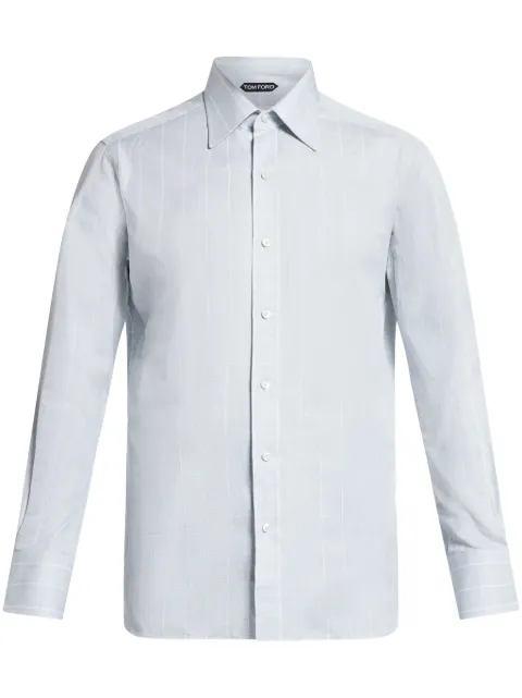 TOM FORD camisa con cuadros estampados