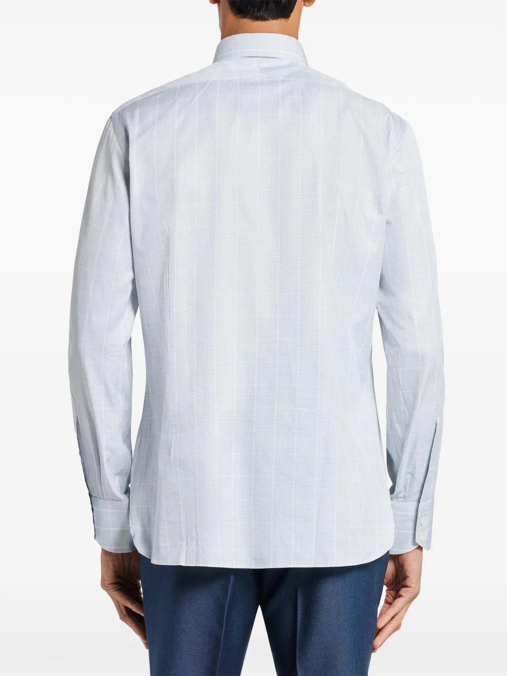 TOM FORD Geruit overhemd Grijs