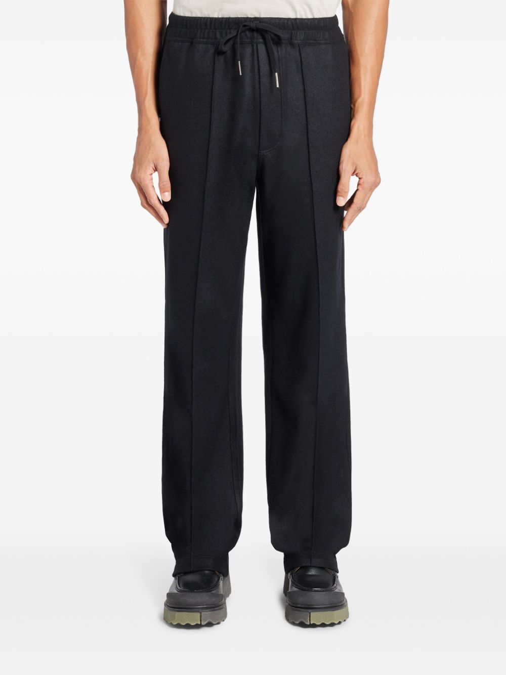 Shop Tom Ford Straight-leg Cashmere Track Pants In Black